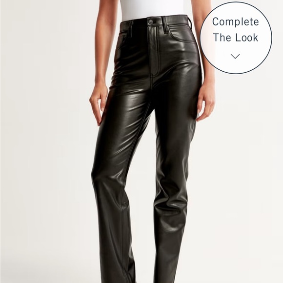 Abercrombie Vegan Leather 90s straight paint - Picture 3 of 6